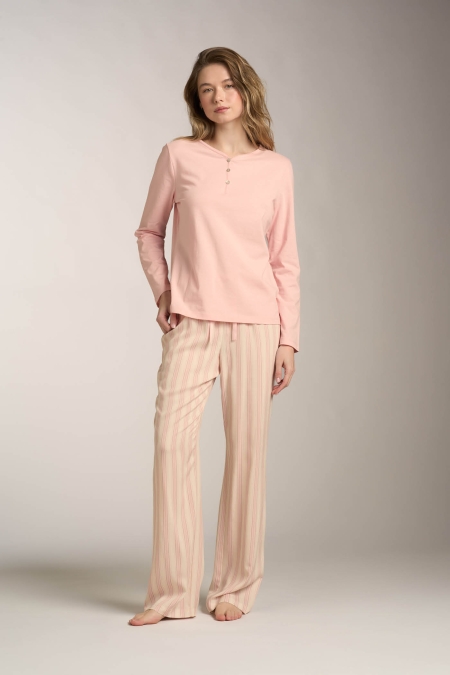 Pigiama lungo Regular Stripes