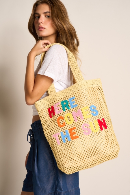 Borsa In Paglia Traforata