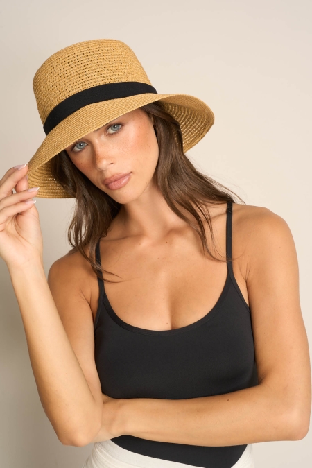 Cappello in Paglia Dettaglio Nastro