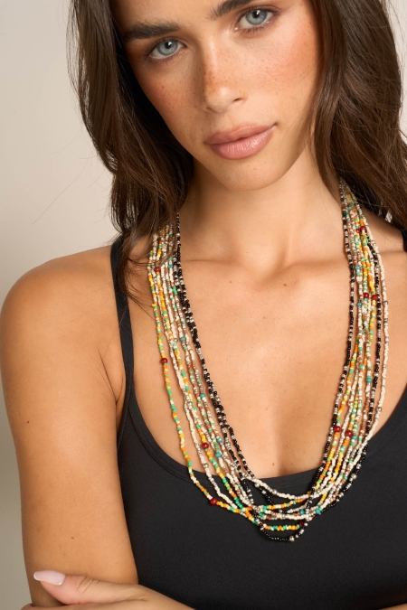 Collana Lunga Mix Di Perle