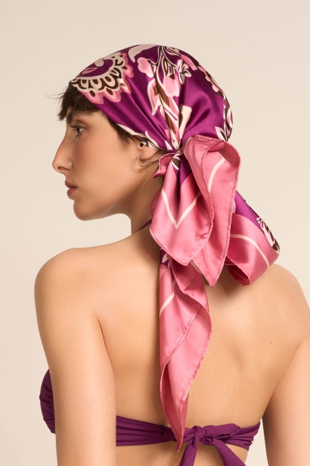 Set 6 Sciarpe In Seta Sintetica Per Donna, Foulard Per Borsa, Capelli E Collo, Accessori Moda Regalo