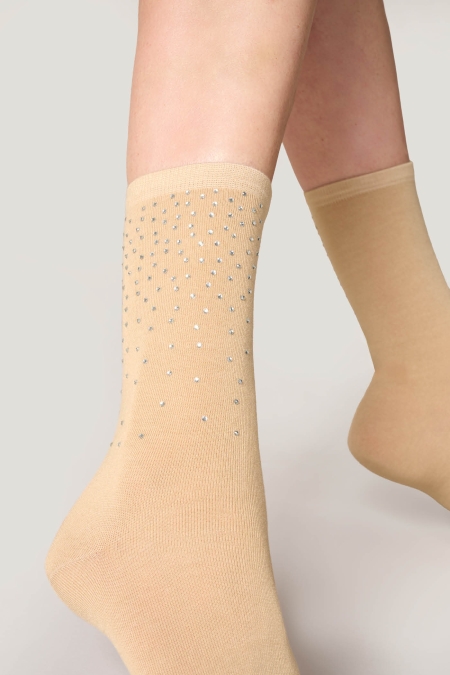 Calzino con Strass a Cascata