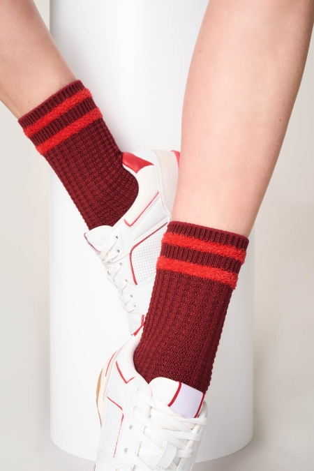 Calzino Tennis Jacquard