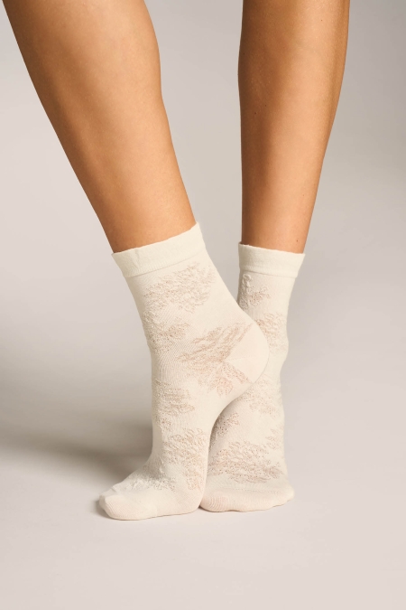 Calzino con seta Roses Ton Sur Ton