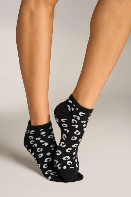 WOLFORD Collant alla moda DAISY NET blak Nero