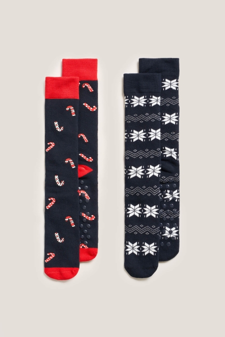 Slipper Christmas Candy Canes - 2 Paia