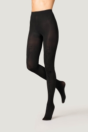 Collant Ricamato Fiori Goldenpoint Donna – Coprente, Con Cinturino Anatomico E Tassello Igienico, Made In Italy - 2