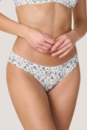Goldenpoint Donna Intimo - Parte Bassa del Completo Intimo - Perizoma Fianco con Listini in Pizzo Sherazade Taglia M Colore Blu