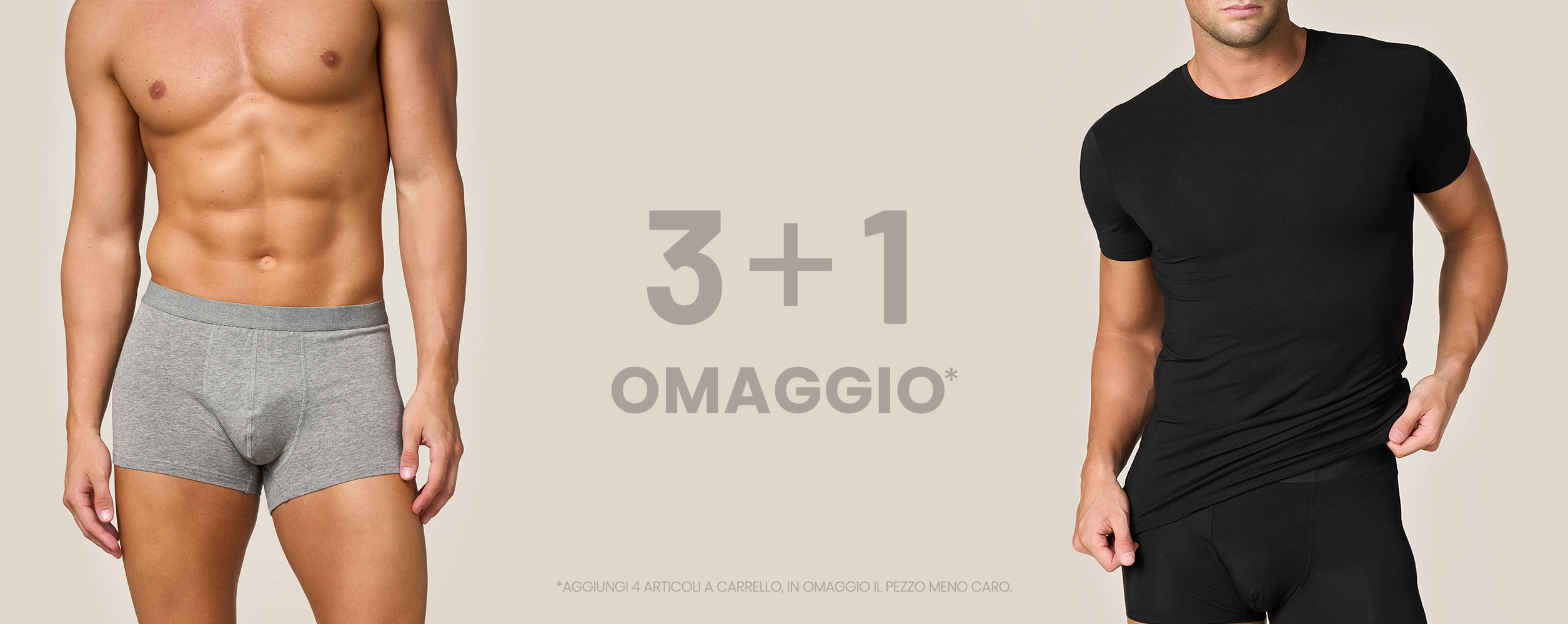 Promo Intimo Uomo Goldenpoint 3+1 – acquista 4 capi e ne paghi solo 3