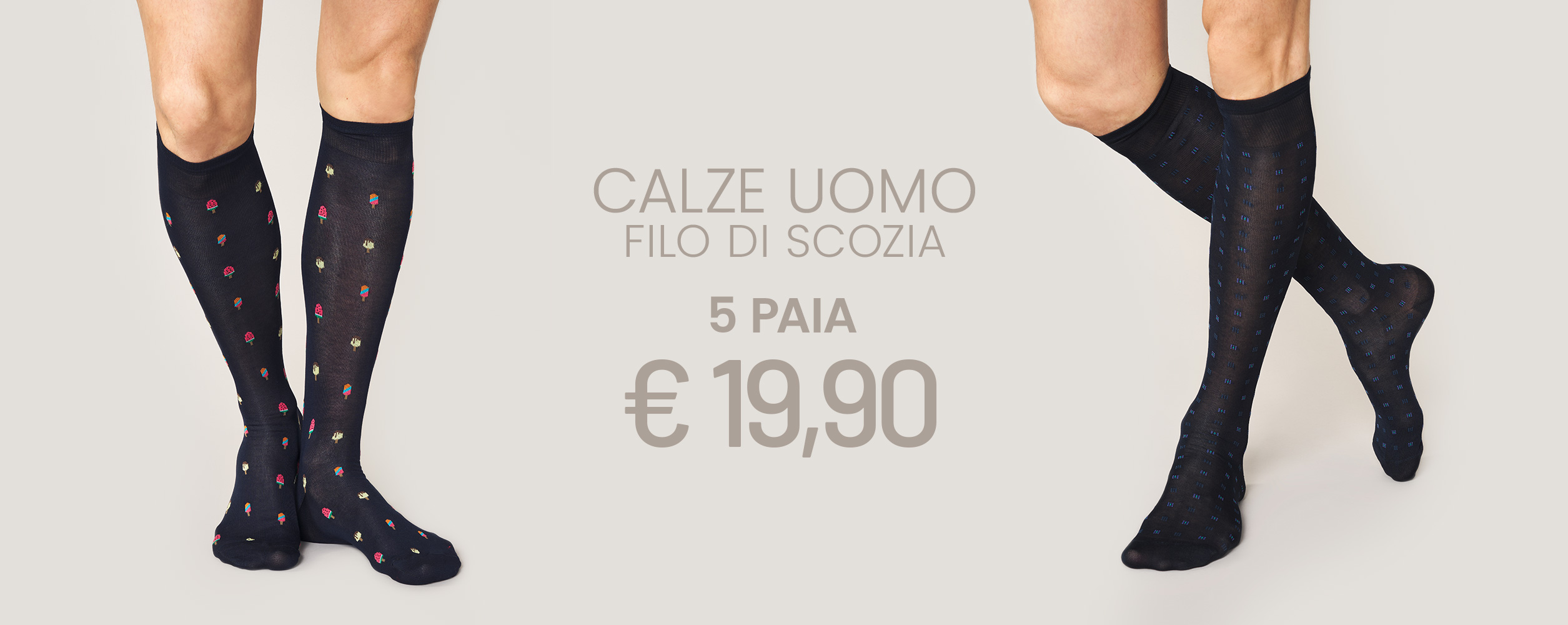 Promo Calze Filo di Scozia Goldenpoint – 5 paia a 19,90€