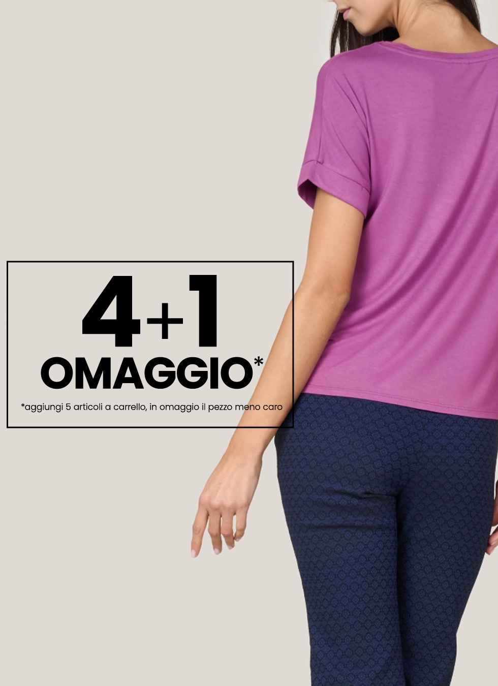 Promozione Maglie e Leggings 4+1: acquista 5 articoli tra maglie o leggings e ne paghi solo 4! L’articolo con il prezzo più basso è in omaggio. Offerta valida su prodotti selezionati Goldenpoint.