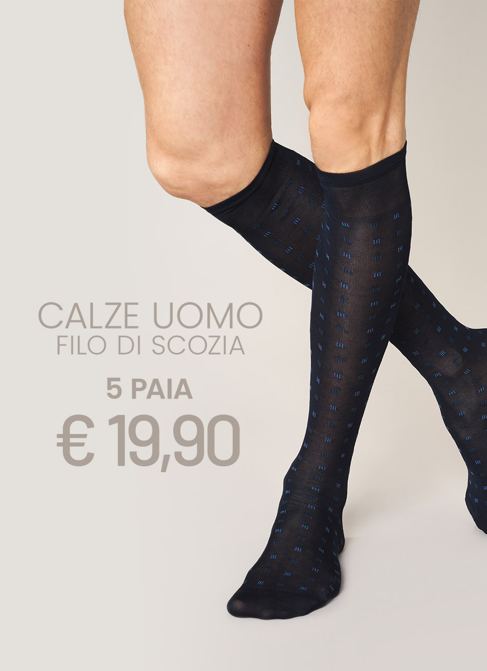 Promo Calze Filo di Scozia Goldenpoint – 5 paia a 19,90€