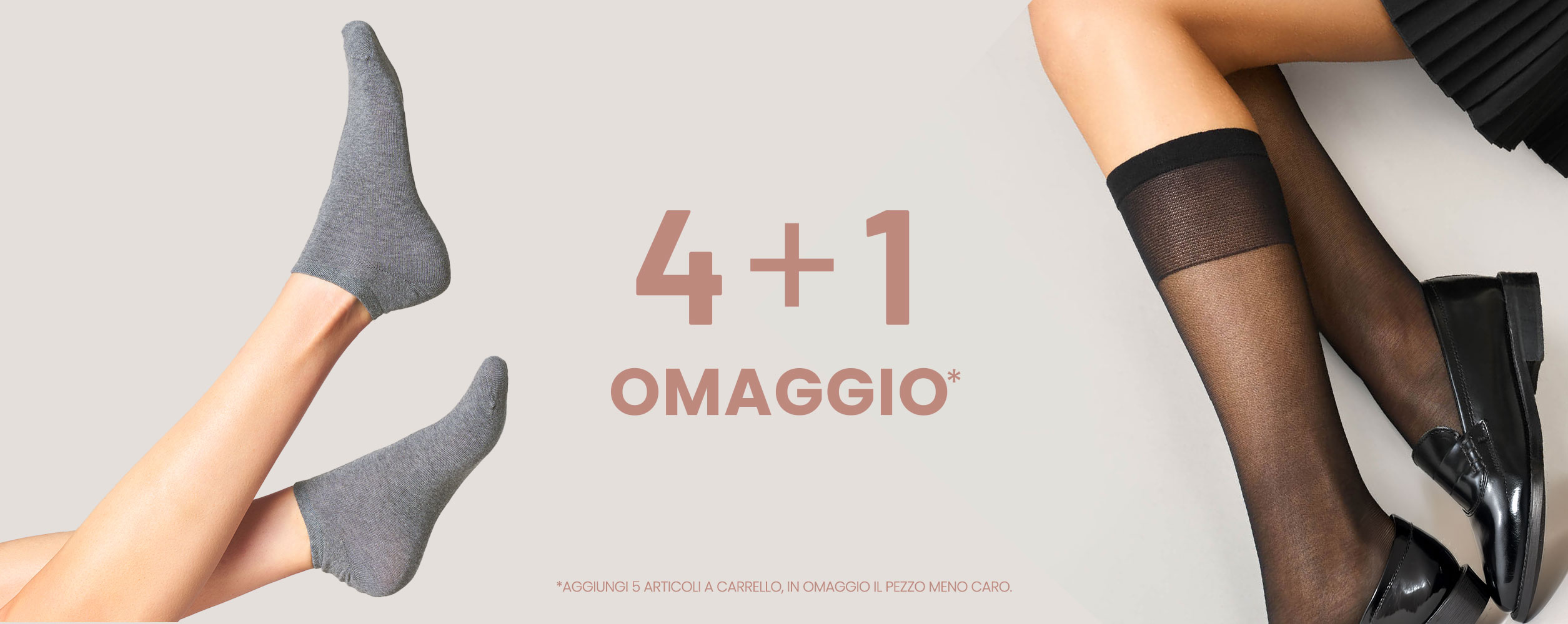 Promo calzini Goldenpoint 4+1 – acquista 5 paia e il meno caro è in omaggio
