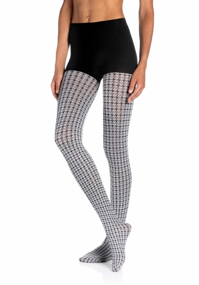 Collant Pied-de-Poule Lamé