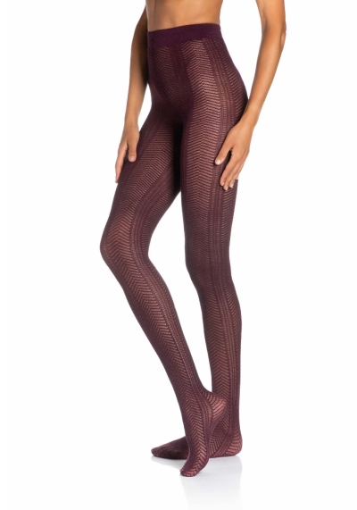 Collant Traforato Lamé