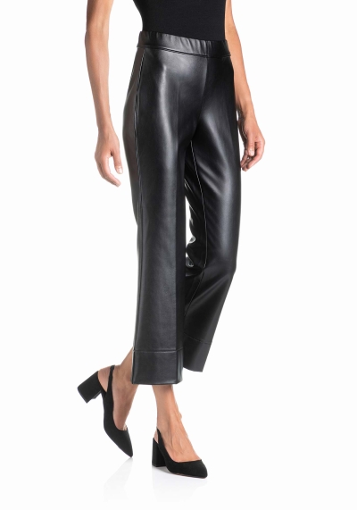 Treggings Flare Effetto Pelle