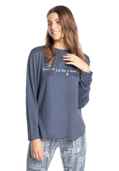 Pigiama Set Stampa Snow Day