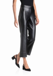 Treggings Flare Effetto Pelle
